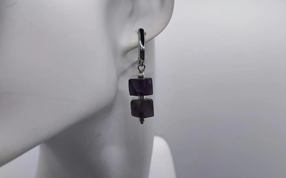 Серьги из аметиста ар-7