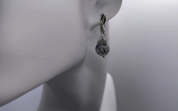 Серьги из волосатика ар-2