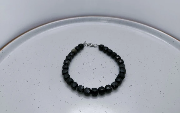 Браслет из обсидиана ар-4