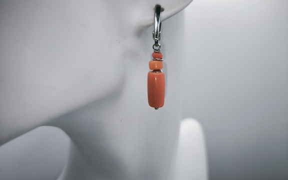 Серьги из коралла ар-5