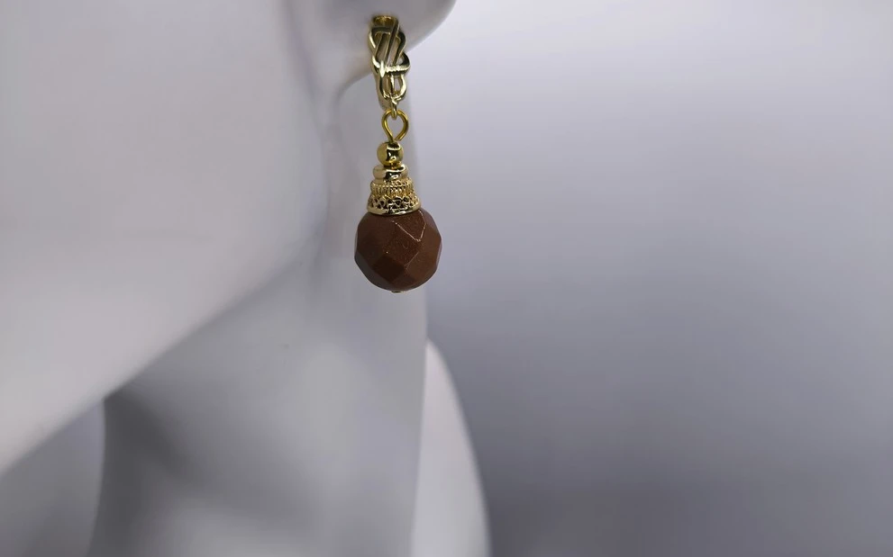 Серьги из авантюрина ар-5