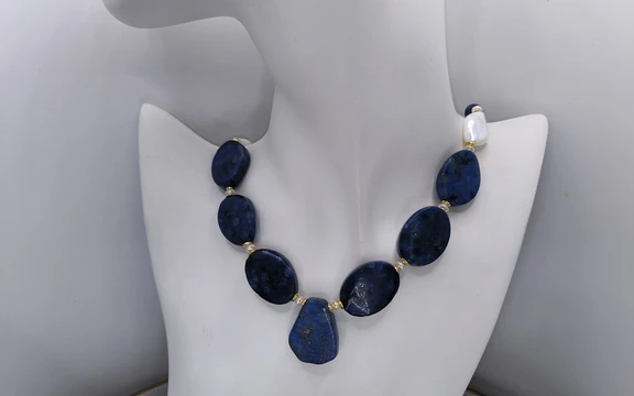 Бусы из лазурита ар-6
