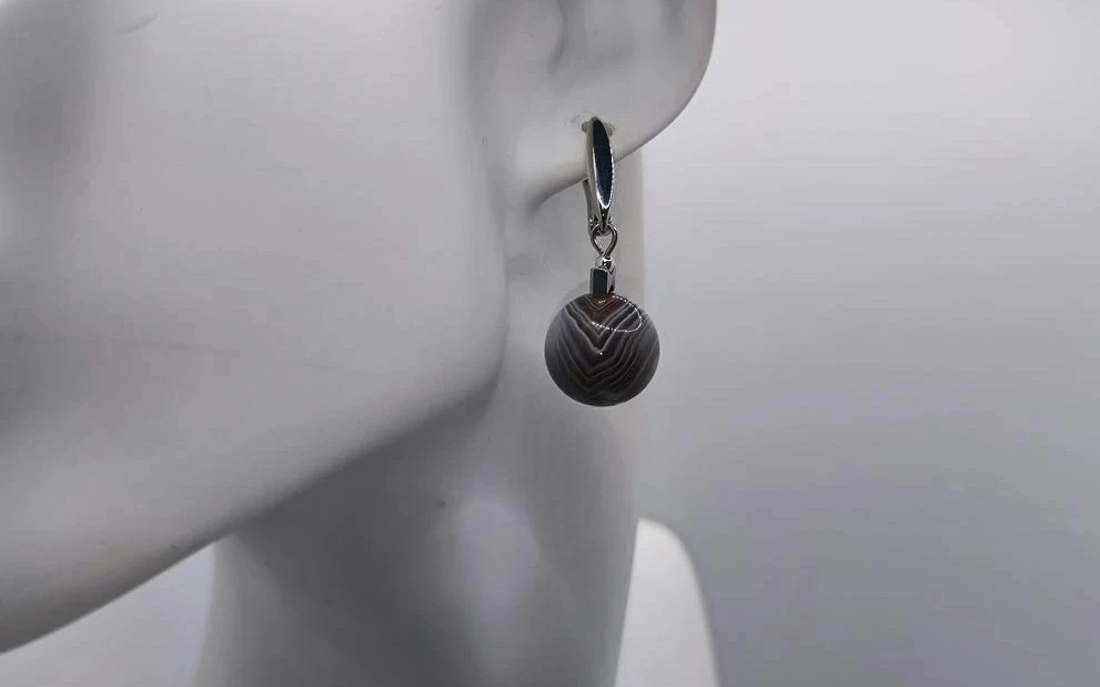Серьги из агата ар-5