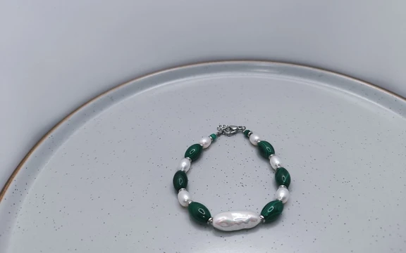 Браслет из малахита ар-2