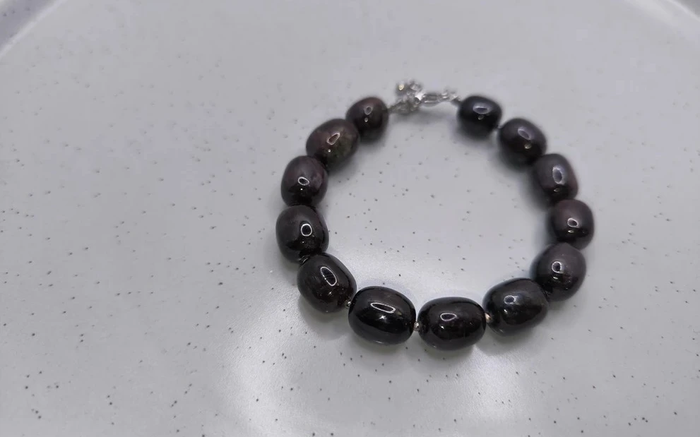 Браслет из граната ар-2