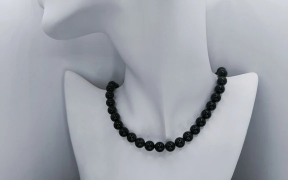 Бусы из обсидиана ар-2