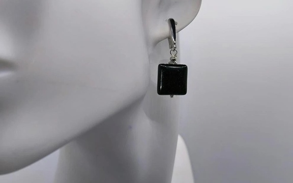 Серьги из авантюрина ар-3