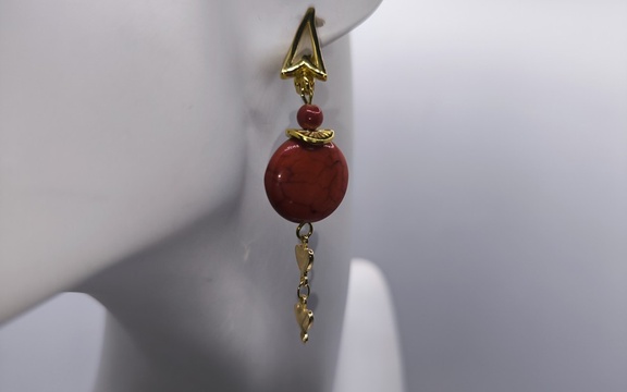 Серьги из коралла ар-4