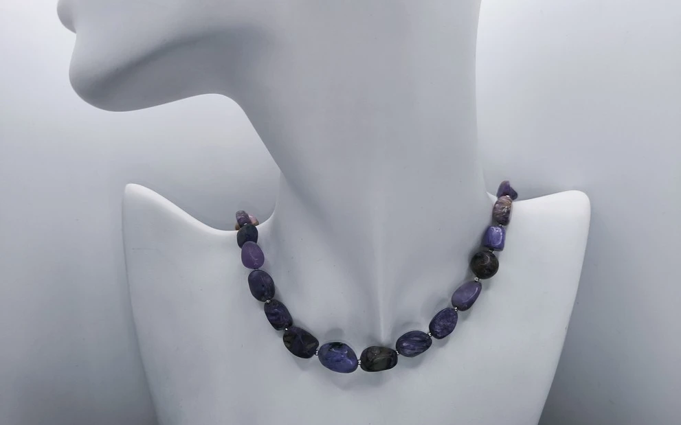 Бусы из чароита ар-2