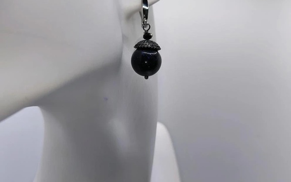 Серьги из авантюрина ар-4