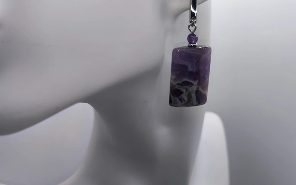 Серьги из аметиста ар-9
