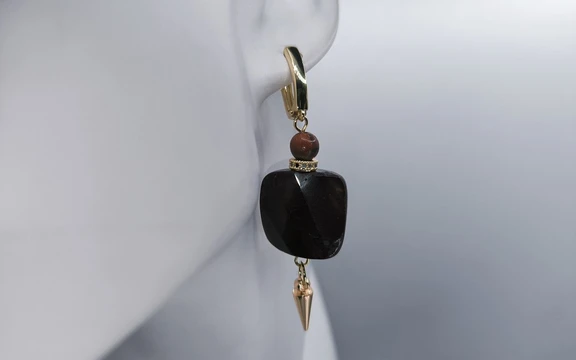 Серьги из яшмы